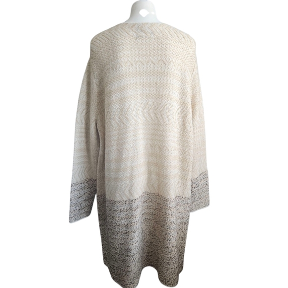 Open Front Drape Fit Cozy Cardigan XL-XXL Western Boho Lagenlook - Picture 4 of 14